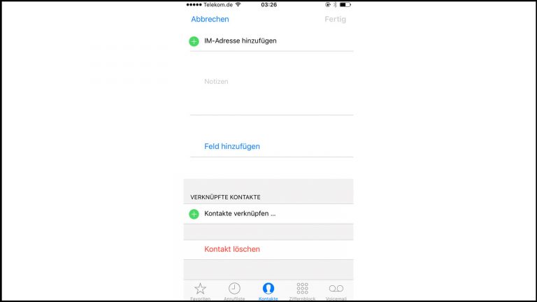 Kontakte verwalten löschen Kontakte auf dem iPhone löschen