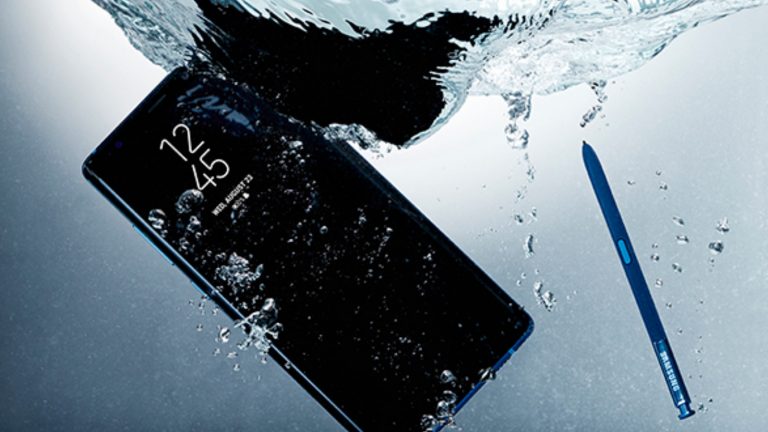 Galaxy Note8 wasserfest