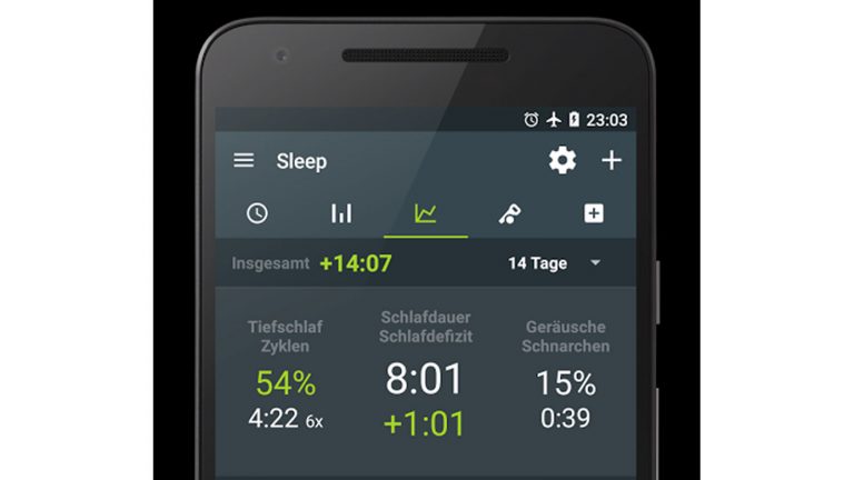Schnarch-Apps Sleep as Android Schnarch-Auswertung “Sleep as Android”