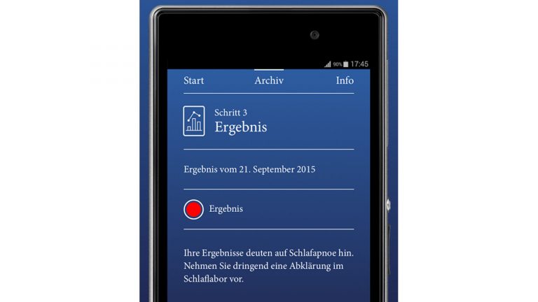 Schnarch-Apps Snore Clinic Schlafapnoe-Warnung bei “Snore Clinic”