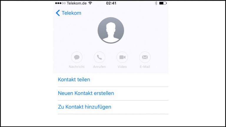Zugesendete Kontakte verwalten Zugesendete Kontakte auf dem iPhone abspeichern
