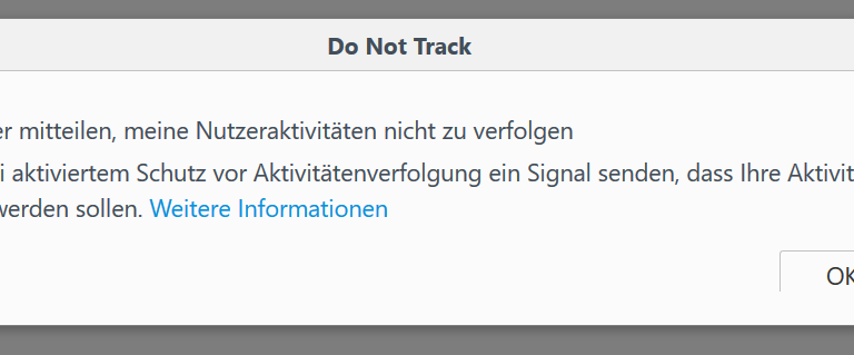 Anonym surfen im Web do not track Do Not Track