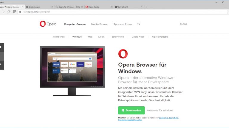 bester Browser Opera Browser Opera