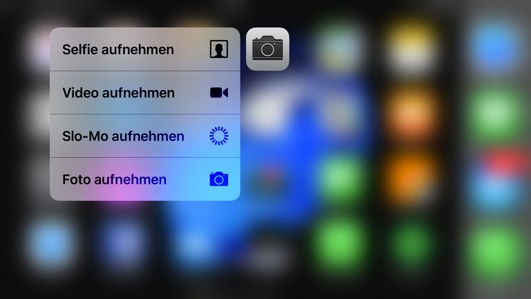 iPhone schnell bedienen Foto-App 3D Funktion auf dem iPhone