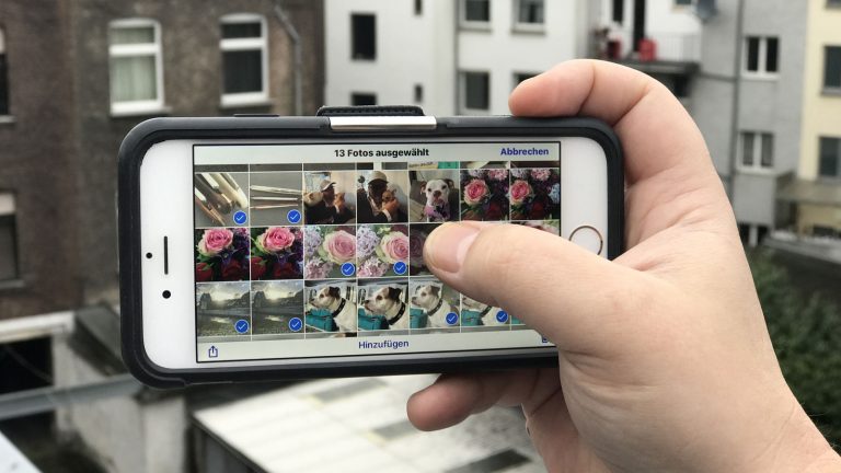 iPhone schnell bedienen Fotos auswählen iPhone schnell bedienen Fotos auswählen