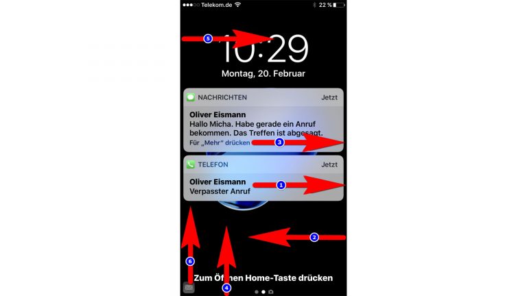 iPhone schnell bedienen Sperrbildschirm Sperrbildschirm auf dem iPhone