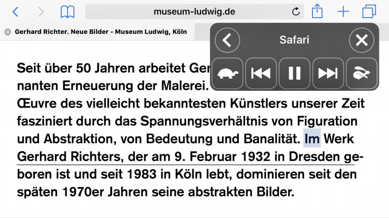 iPhone schnell bedienen vorlesen Vorlesen-Funktion auf dem iPhone
