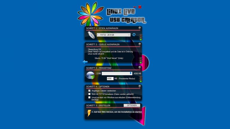 PC Reparatur Linux Live USBCreator Linux Live USB Creator Schritte