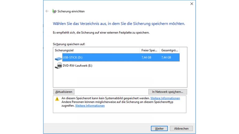 ransomware decrypt Sicherung Daten schnell auf einem USB-Stick sichern