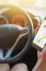 Smartphone mit Navigation per GPS