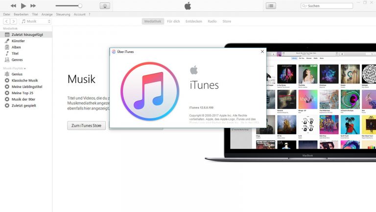 iPad zurücksetzen Software-Aktualisierung Den aktuellen Stand der iTunes-Software erfahren.