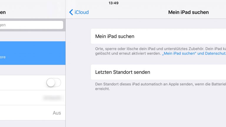 Ortungseinstellungen am iPhone vornehmen