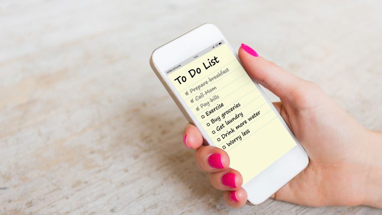 To do Liste auf dem Smartphone