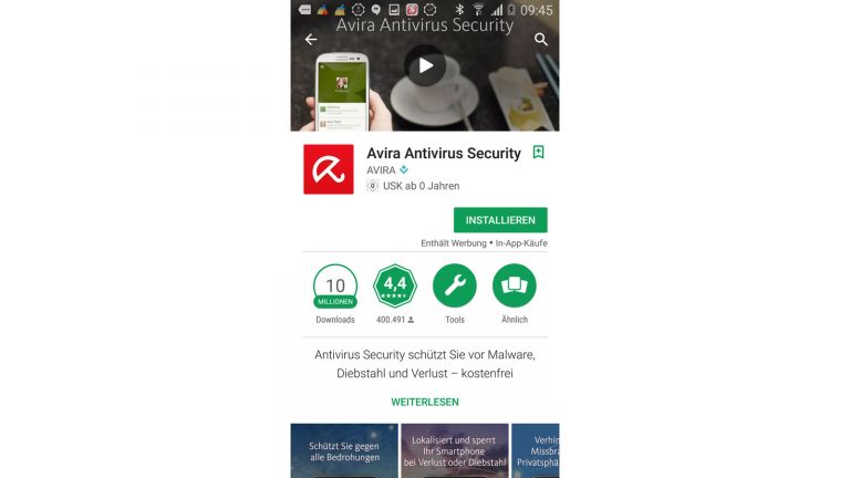 Virenschutz Smartphone Avira Installation Avira jetzt installieren