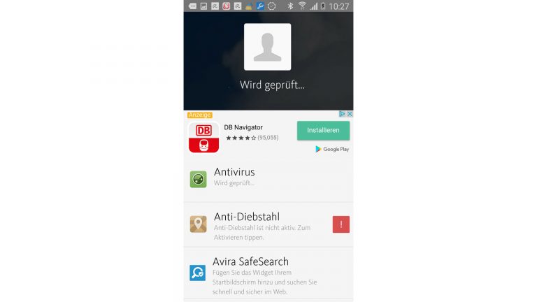 Virenschutz Smartphone Avira Prüfung Avira prüft die Sicherheit der Apps bereits vor dem Installieren