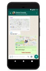 Live-Standort-Feature auf Smartphone