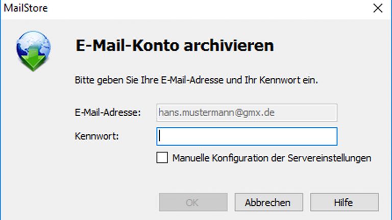 EMails sichern Passwort Das Kennwort ist nötig für den Zugang