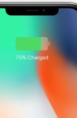 Das iPhone X wird aufgeladen