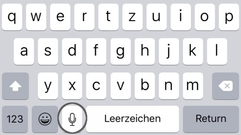 Apps für Menschen mit Behinderung Die Diktierfunktion ermöglicht die Umwandlung von Sprache in Text