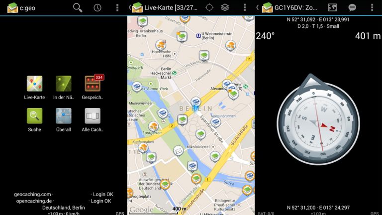 c:geo App Screenshots c:geo App Screenshots