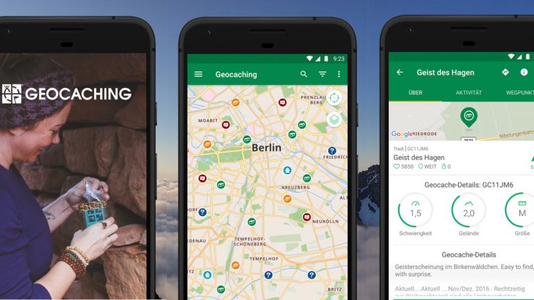 Geocaching App Screenshots