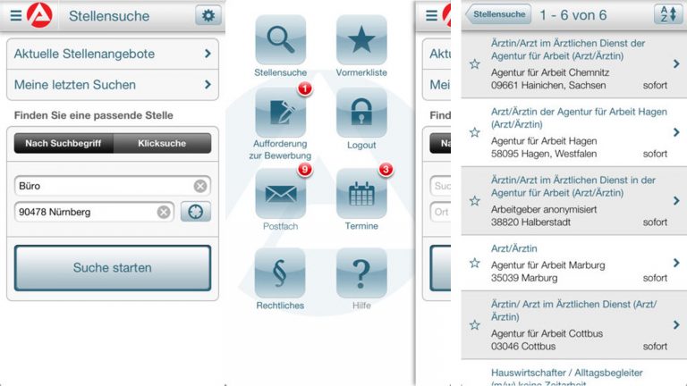 App der Bundesagentur für Arbeit App der Bundesagentur für Arbeit