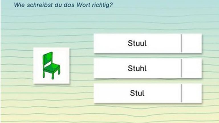 Leicht verständlich aufgebaute Rechtschreibübung in der App “Lernerfolg Grundschule” Leicht verständlich aufgebaute Rechtschreibübung in der App “Lernerfolg Grundschule”