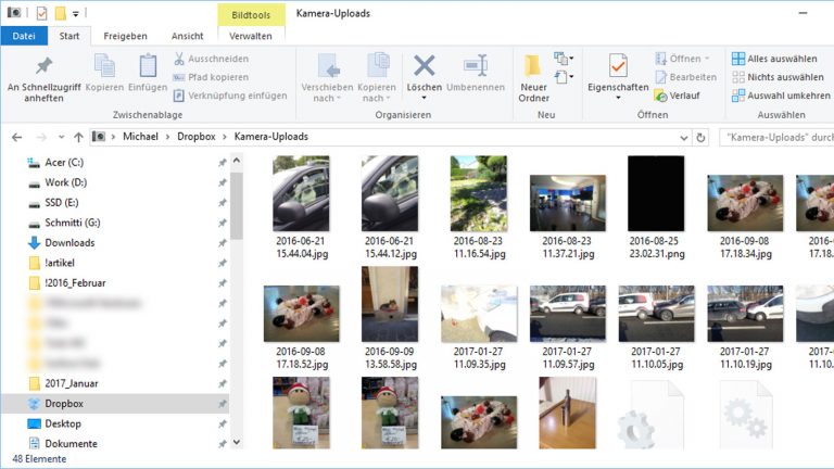 Smartphone mit Windows verbinden Bilder Mit Dropbox Bilder von mobilen Geräten auf das Smartphone übertragen