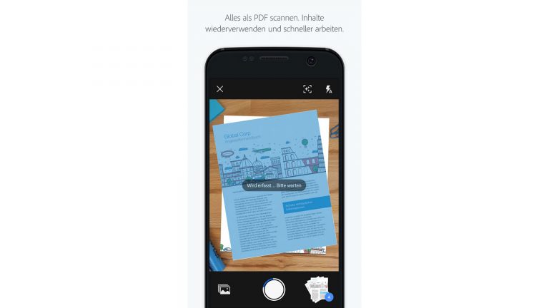 App zur Schrifterkennung Scanbot Pro Google Play Store/Adobe