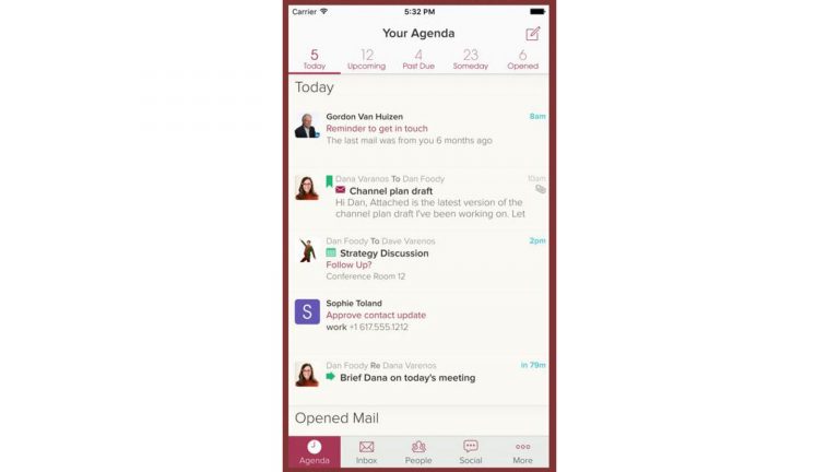 E-Mail App kostenlos Cloze Mit “Cloze” können Sie in eine App E-Mails und Konten von sozialen Medien verwalten