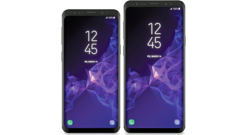 Renderbilder Samsung Galaxy S9 und S9 Plus