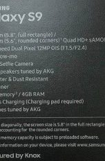 Angebliche Verpackung des Samsung Galaxy S9