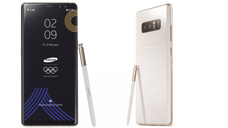 Samsung Galaxy Note8 in der Olympia Edition Samsung Galaxy Note8 in der Olympia Edition