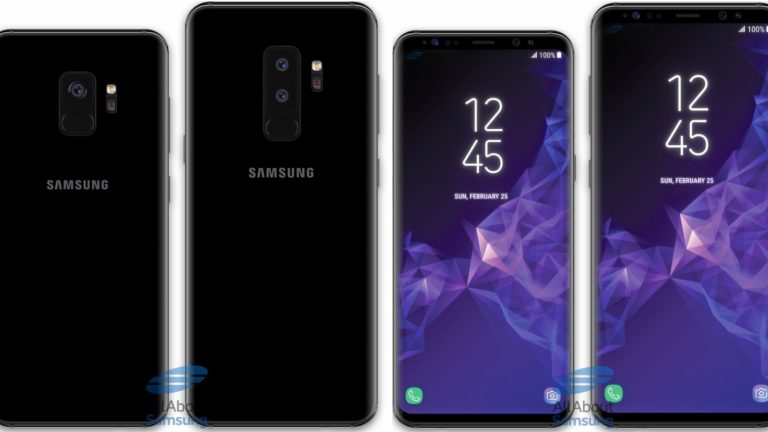 Samsung Galaxy S9 und S9 Plus Renderbilder verbessert Samsung Galaxy S9 und S9 Plus Renderbilder Rückseite und Frontseite