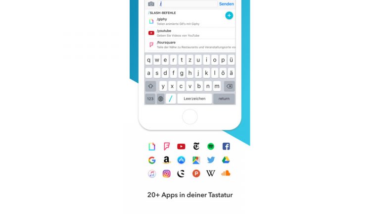 iPhone Tastaturen Slash Mit “Slash” Zugriff auf andere Apps erhalten