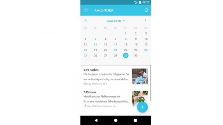 Bei “Journey” lassen sich Tagebucheinträge mit dem Kalender verbinden