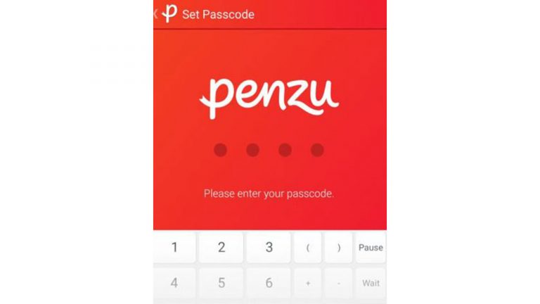 Bei “Penzu” kann die gesamte App per Passwort geschützt werden