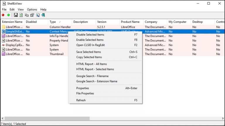 Windows 10 Explorer stürzt ab ShellExView ShellExView mit Windows 10 verwenden