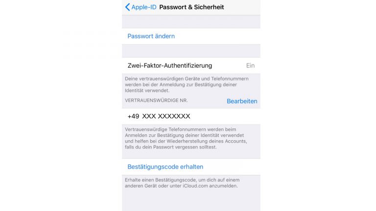 Zwei-Faktor-Authentifizierung einrichten Zwei-Faktor-Authentifizierung einrichten