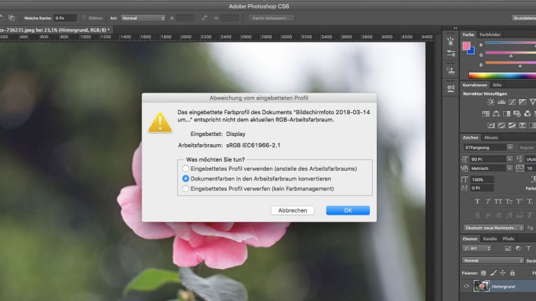 Photoshop Farbe ersetzen konvertieren Photoshop Farbe konvertieren RGB