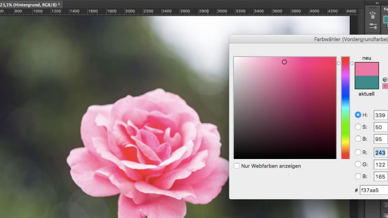 Photoshop Farbe ersetzen sättigen Photoshop Farbe ermitteln auswählen