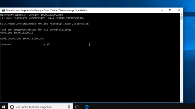 Windows 10 scannt nach Aufforderung selbstständig nach Fehlern in Systemdateien. Windows 10 scannt nach Aufforderung selbstständig nach Fehlern in Systemdateien.