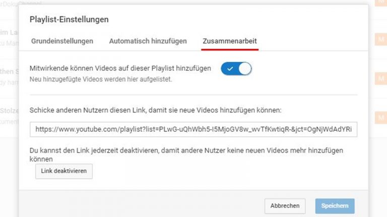 YouTube Playlist Bearbeiten YouTube Playlist Bearbeiten