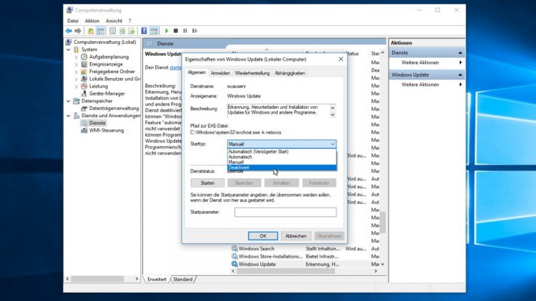 Windows 10 automatische Updates deaktivieren Screenshot Windows 10 automatische Updates deaktivieren Screenshot