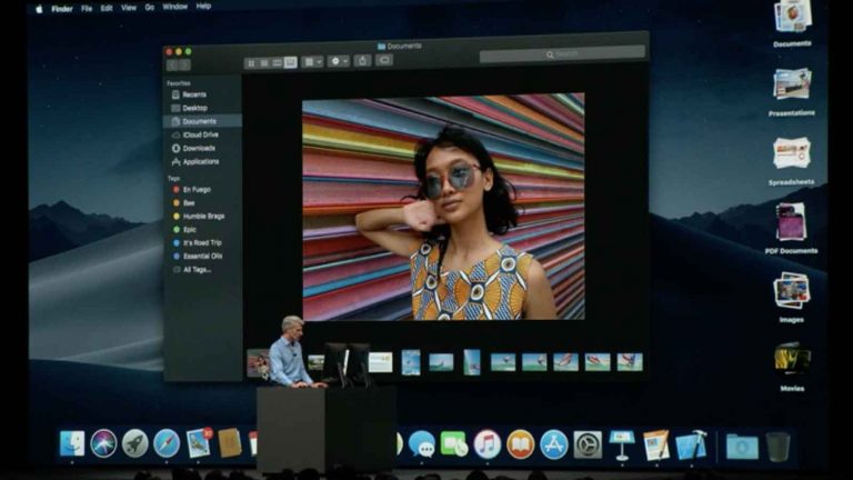 MacOS Mojave Gallery View