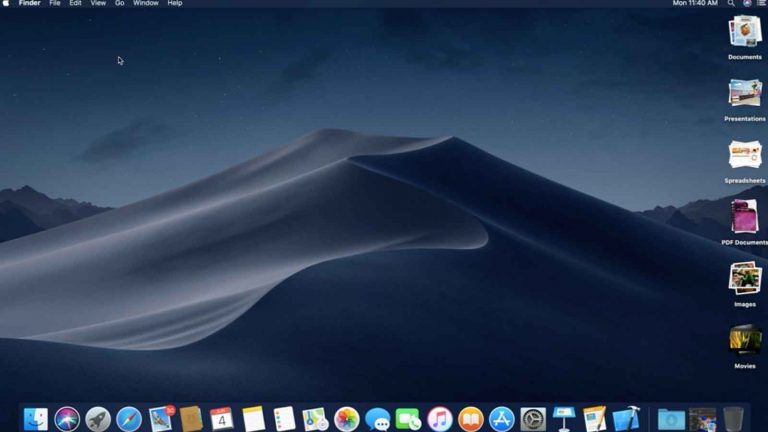 macOS Mojave macOS Mojave mit Dark Mode