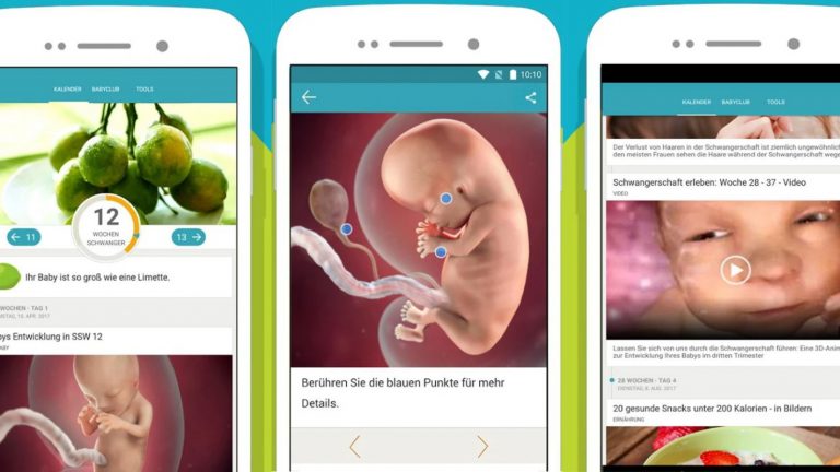 Schwangerschafts-App Meine Schwangerschaft & Baby Screenshots Schwangerschafts-App Meine Schwangerschaft & Baby Screenshots