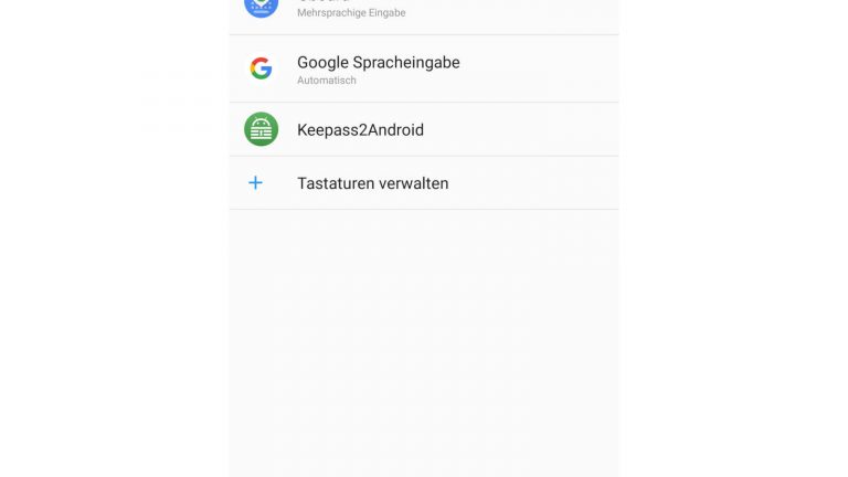 GBoard einrichten Screenshot Bildschirmtastaturen auf Smartphone auswählen