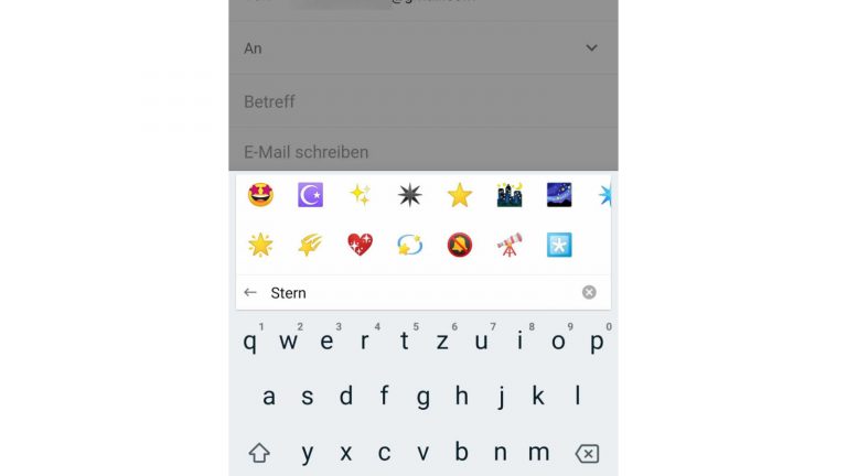 GBoard intuitiver nutzen Screenshot Emojis finden mit GBoard