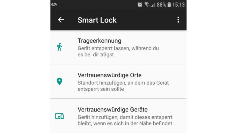 Google Smart Lock Smartphone entsperren Google Smart Lock Smartphone entsperren